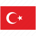 flag of turkey, turkey, turkey's flag, turkey's square flag 