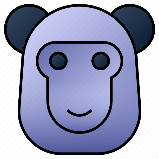 Monkey, animal, animals, primate, mammal, wildlife, head icon - Download on Iconfinder