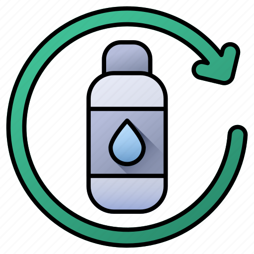 Water, bottle, ecology, recycle bottle, recycle, recycling, plastic bin icon - Download on Iconfinder