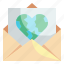 letter, envelope, globe, communications, mail 