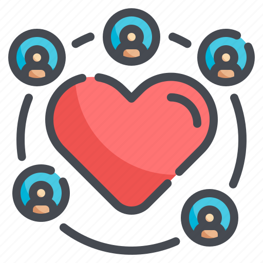 Love, heart, relation, connection, peace icon - Download on Iconfinder