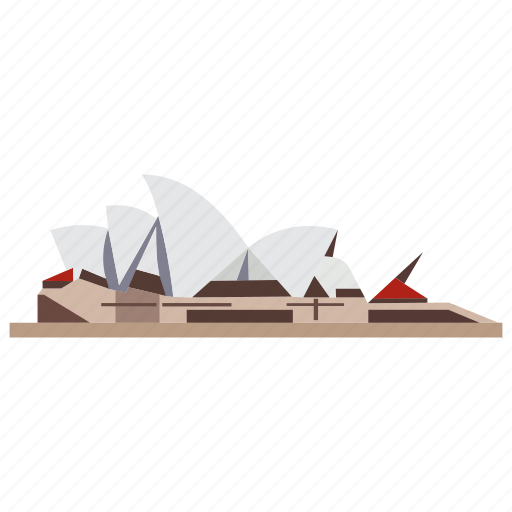 Australia, house, in, opera, sydney icon - Download on Iconfinder