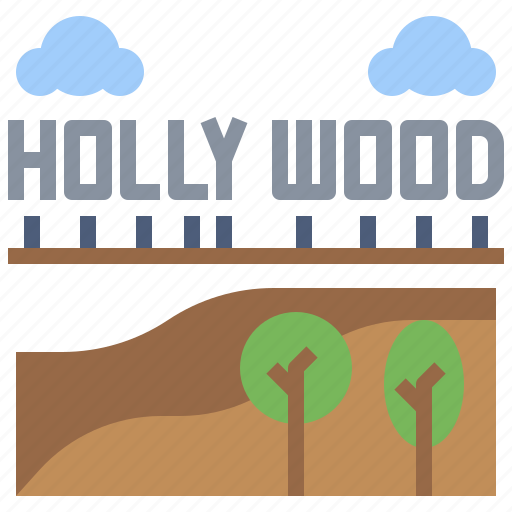 Architecture, buildings, city, hollywood, landmark, monuments, sign icon - Download on Iconfinder