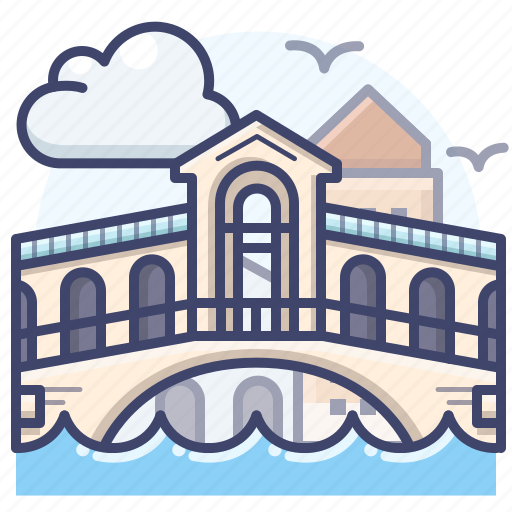 Bridge, italy, landmark, rialto icon - Download on Iconfinder