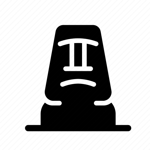 Moai, statue, easter, island, landmark, monolith, stone icon - Download on Iconfinder