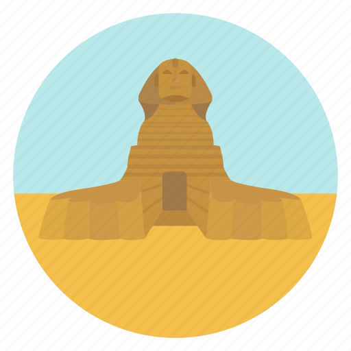 Egyptian, egypt, cairo, world monuments, monument, ancient, sphinx icon - Download on Iconfinder