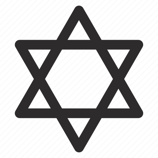 Israel, jewish, judaism, religion, star of david icon - Download on Iconfinder