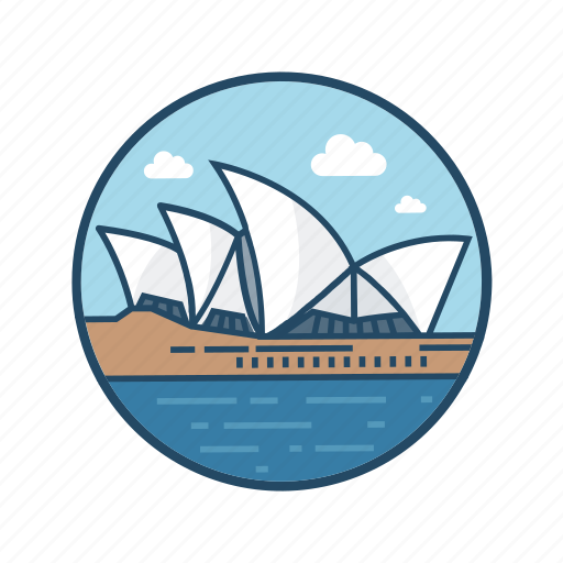 Australia, destination, famous building, landmark, ocean, sydney, tourism icon - Download on Iconfinder