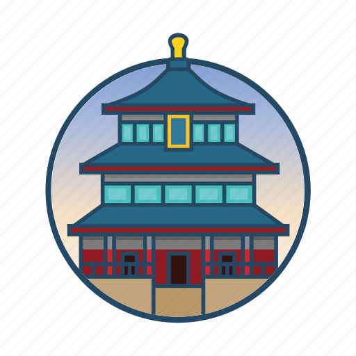 China, famous building, japanese, korean, landmark, religious icon - Download on Iconfinder