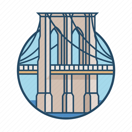 America, bridge, brooklyn, famous building, landmark, manhattan, tower icon - Download on Iconfinder