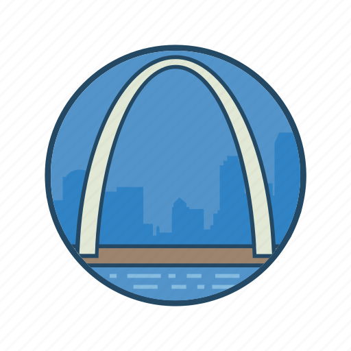 Amercian, famous building, gateway arch, heritage, landmark, missouri, st louis icon - Download on Iconfinder
