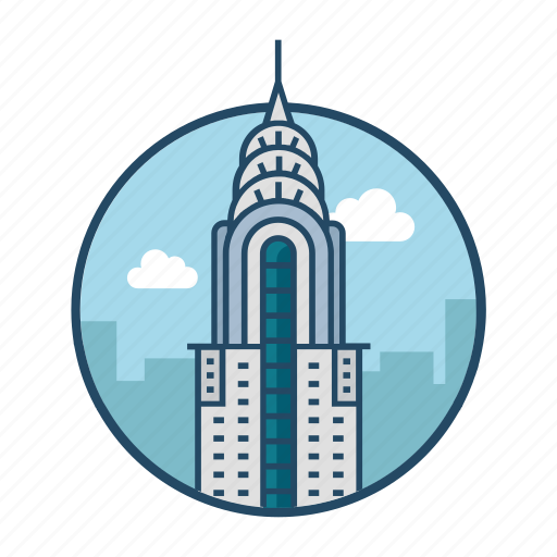 America, apartment, chrysler, downtown, famous building, landmark, new york icon - Download on Iconfinder