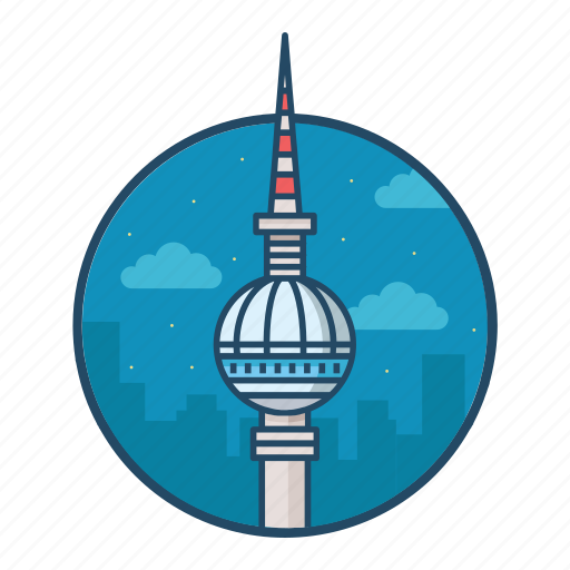 Berlin, capital, down town, famous building, germany, landmark, tv tower icon - Download on Iconfinder