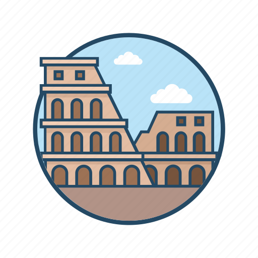 Arena, circus, coliseum, colosseum, famous building, landmark, roman icon - Download on Iconfinder