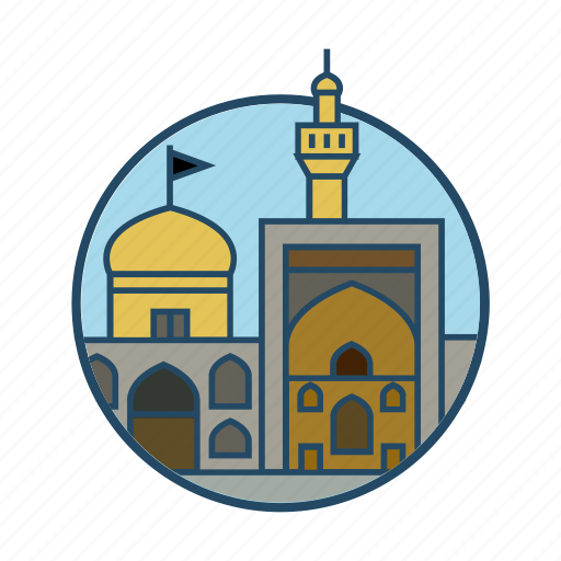Culture, famous building, iran imam reza shrine, islamic, landmark, mashhad, religious icon - Download on Iconfinder