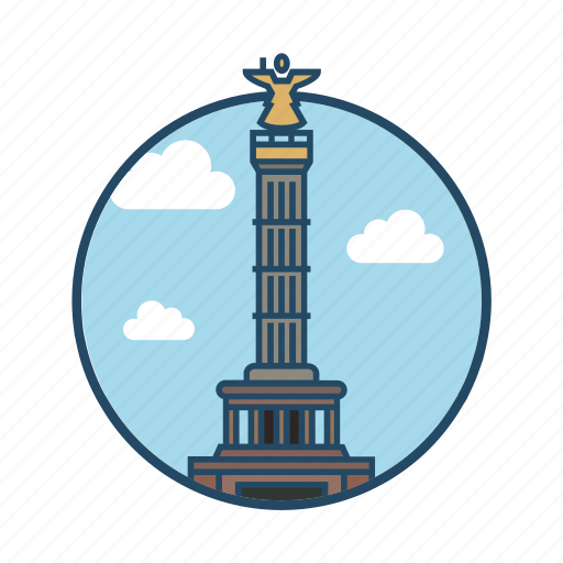 Angel, europe, famous building, german, history, landmark, victory column berlin icon - Download on Iconfinder