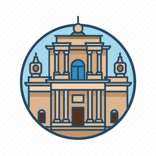 Carmelite church warsaw, chapel, church, columns, famous building, landmark, religious icon - Download on Iconfinder