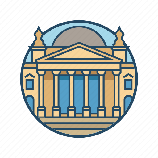 Column, europe, famous building, germany, landmark, museum, reichstag berlin icon - Download on Iconfinder