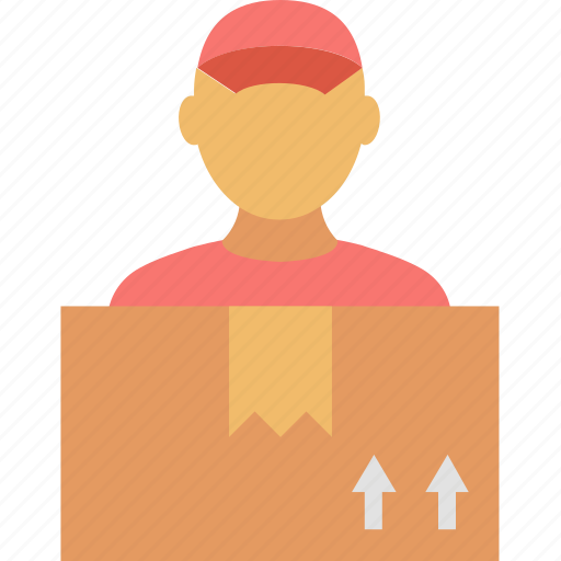 Delivery, box, courier, manager, package, shipping, transportation icon - Download on Iconfinder