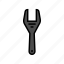 fan, clutch, wrench, tool, spanner, repair 