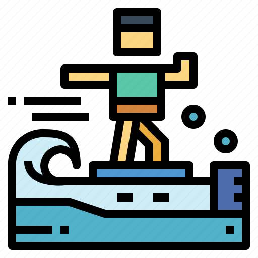 Beach, flow, riding, sports, surf icon - Download on Iconfinder