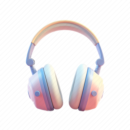 Headphones, headphone, midjourney, sound, music, volume, loud 3D illustration - Download on Iconfinder