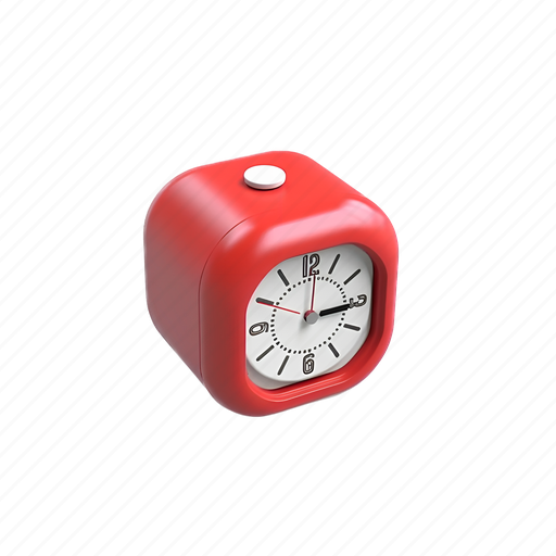 Clock, time, timer, watch, alarm, alert, notification 3D illustration - Download on Iconfinder