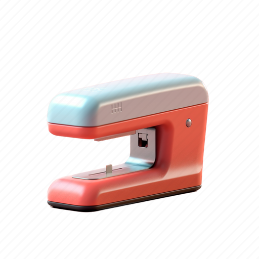 Stapler, office, file, tool, work, staple, paper 3D illustration - Download on Iconfinder