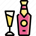 alcohol, beverage, champagne, drink, element, restaurant