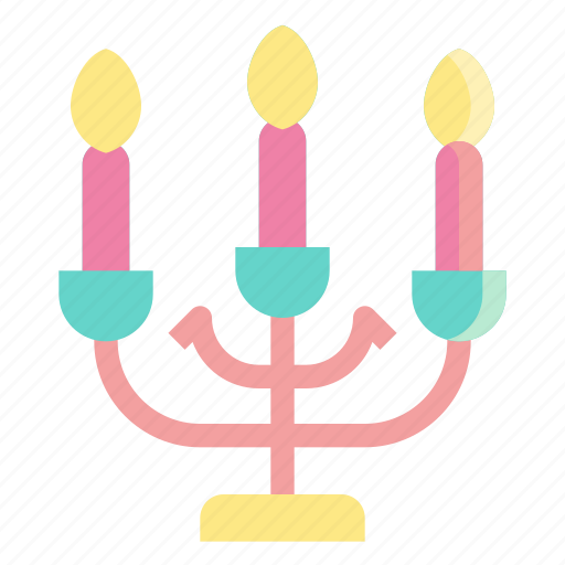 Candles, candlestick, decoration, illumination, light icon - Download on Iconfinder