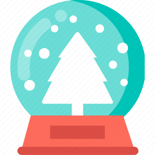 Snow globe, christmas decoration, holiday decor, winter, glass globe icon - Download on Iconfinder