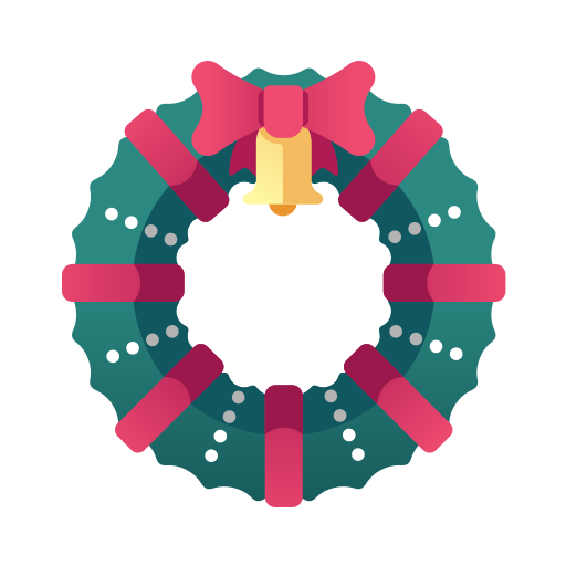Christmas, christmas wreath, decoration, winter, wreath, xmas icon - Free download