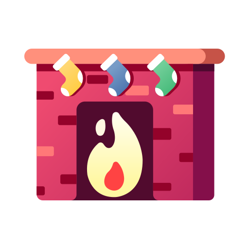 Christmas, fire, fireplace, warm, winter, xmas icon - Free download