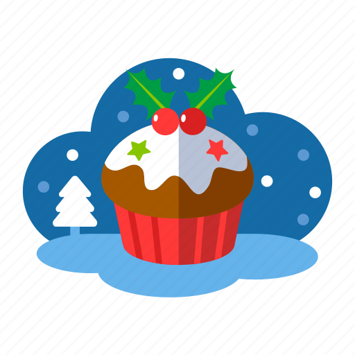 Bakery, christmas, christmas cupcake, cupcake, muffin, xmas icon - Download on Iconfinder