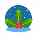 berry, christmas, fruit, holly, mistletoe, xmas