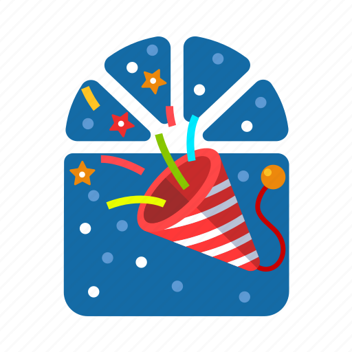 Christmas, paper, paper flap, paper popper, party, popper, xmas icon - Download on Iconfinder