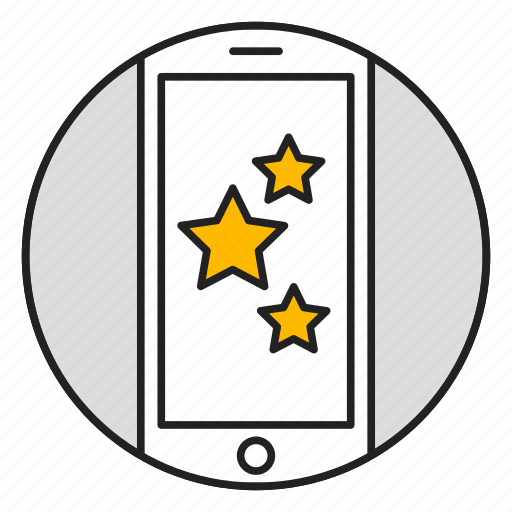 Mobile, phone, rating, review, star icon - Download on Iconfinder