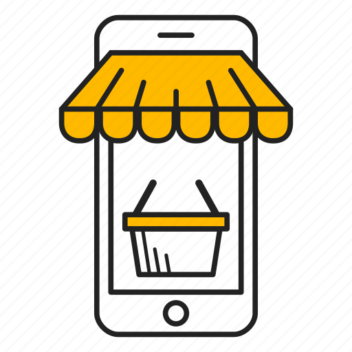 Cart, mobile, online store, phone, shop, shopping, store icon - Download on Iconfinder