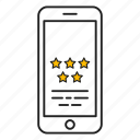 appstore, phone, positively, rating, review, star
