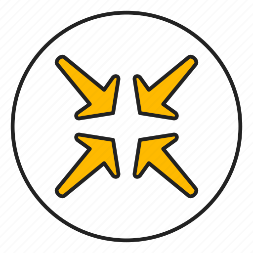 Arrows, join, pointing, shrink icon - Download on Iconfinder