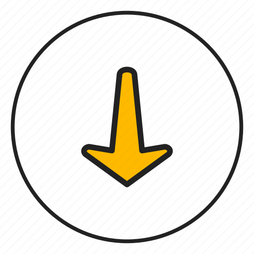 Arrow, arrow down, down, downoad icon - Download on Iconfinder