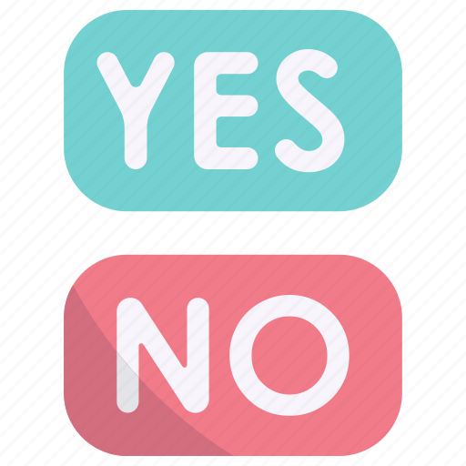 Button, yes, no, choice, option icon - Download on Iconfinder