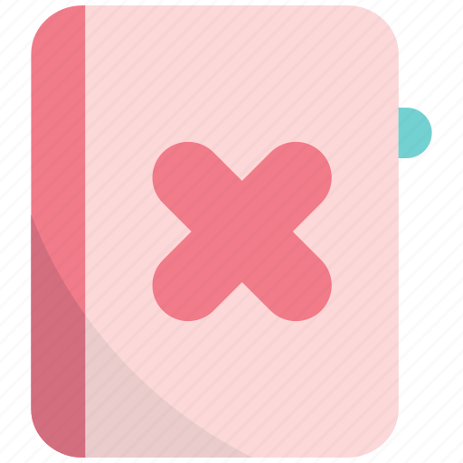 Book, cross, remove, wrong, cancel icon - Download on Iconfinder