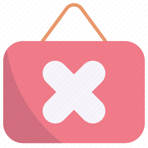 Signboard, check, board, cross, cancel, delete icon - Download on Iconfinder