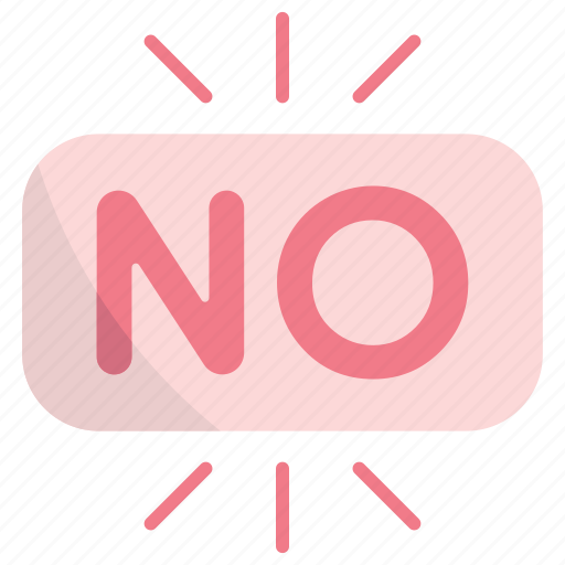 No, button, deny, shine, reject icon - Download on Iconfinder