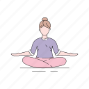 asana, body, female, meditation, pose, yoga