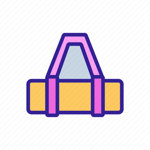Accessory, bag, handle, mat, mattress, physical, yoga icon - Download on Iconfinder