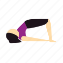 bridge, meditation, pose, yoga