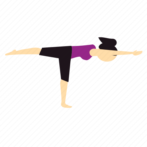 Balance, pose, worrior, yoga icon - Download on Iconfinder