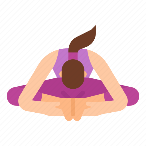 Angle, bend, bound, exercise, forward, pose, yoga icon - Download on Iconfinder
